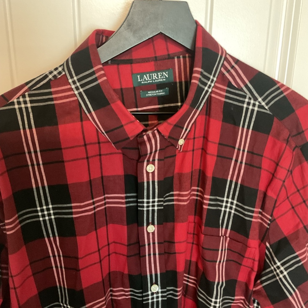 Polo Ralph Lauren Red and Black Plaid Shirt